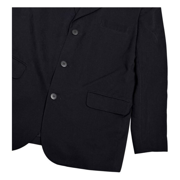 PERRY ELLIS 2-Piece CORDUROY Black Business Casual Designer Suit Blazer Set 40 - Picture 3 of 10